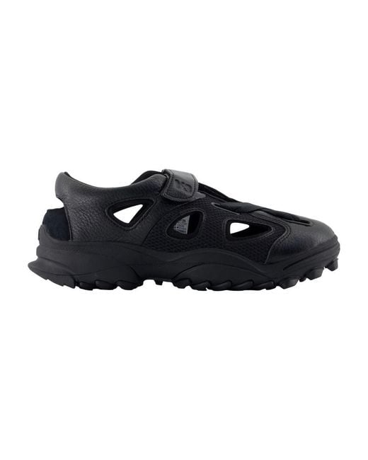 Y-3 Blue Gsg9 Leather And Mesh Sandals
