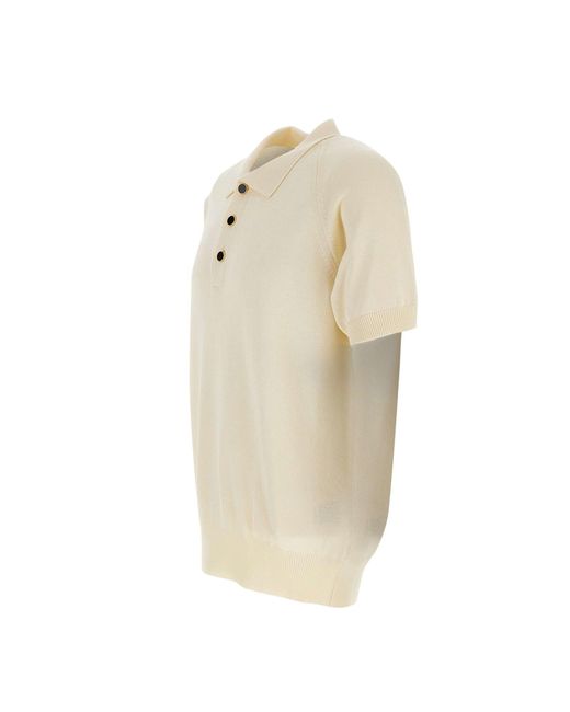 Lardini Natural Cotton And Viscose Polo Shirt for men