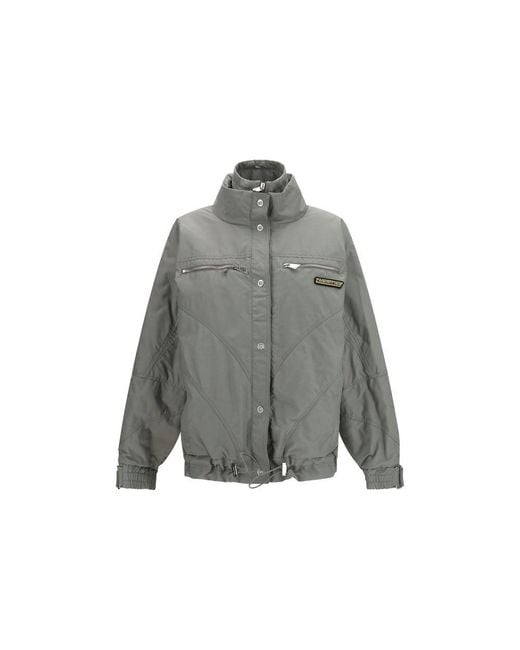 The Attico Gray Cotton Bomber Clothing