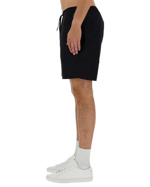 Parajumpers Black Bermuda Shorts "Mitch" for men