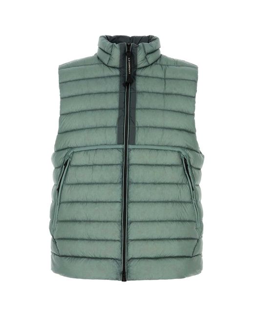 C P Company Green Nylon Down Jacket for men