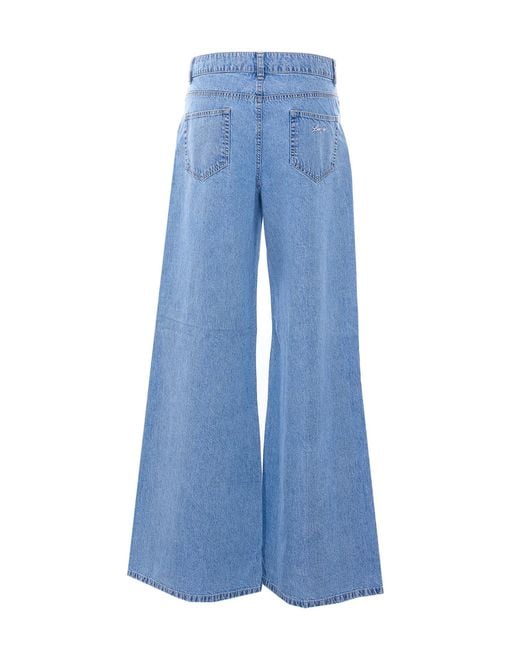 Liu Jo Blue Trousers Cotton
