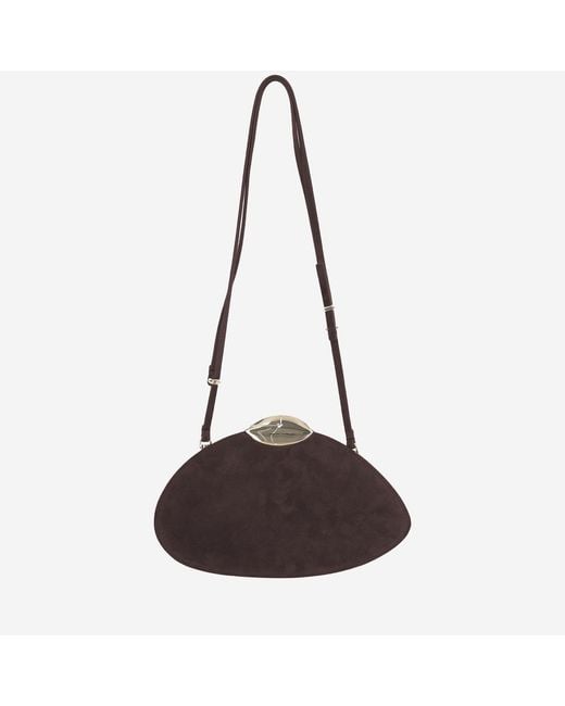 Benedetta Bruzziches Brown Belle De Jour Suede Leather Bag Shoulder
