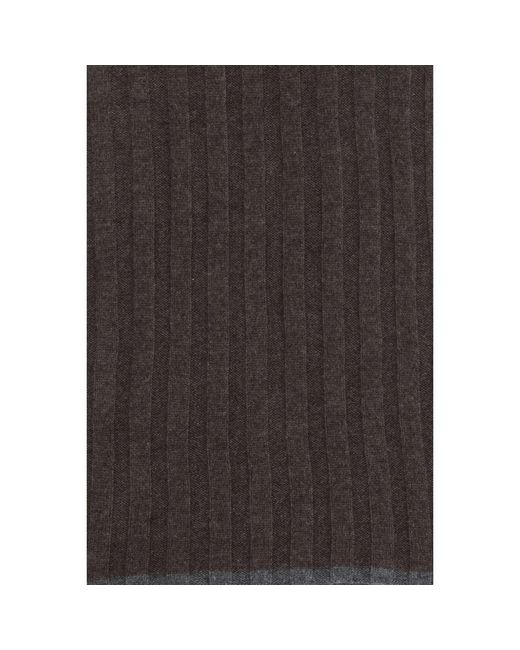 Brunello Cucinelli Brown Cashmere Scarf for men