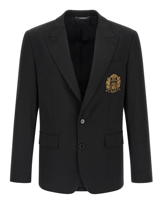 Dolce & Gabbana Black 'Sicilia Light' Blazer for men