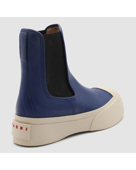 Marni Blue Leather Boots