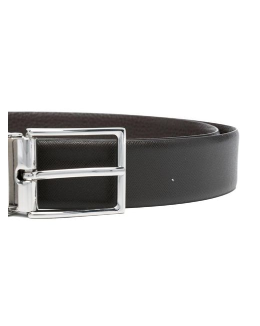 Emporio Armani Exclusive Black Belts Bovine Leather for men