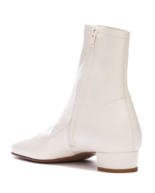 BY FAR Este Booties in White Lyst