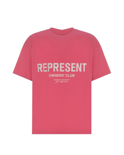 Represent Pink T-Shirt "Owners'Club" for men