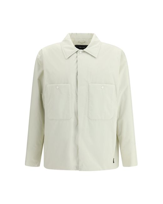 Laminar White Padded Jacket Nylon for men