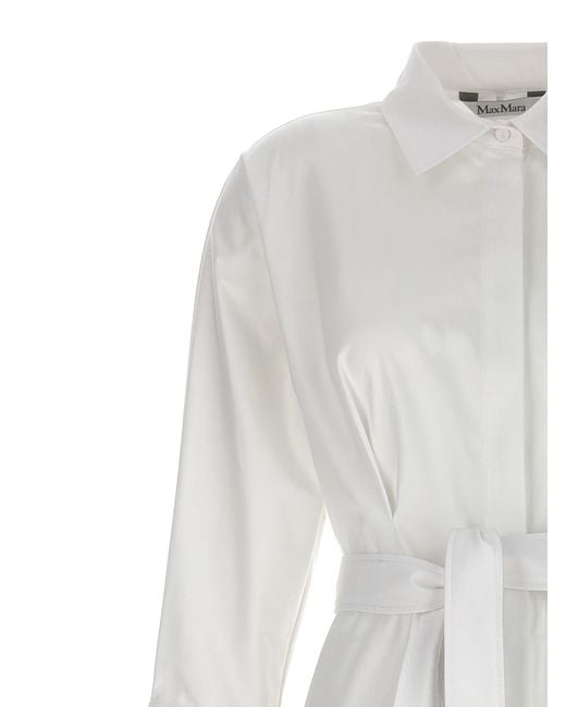 Max Mara White Sibari Shirt Dress