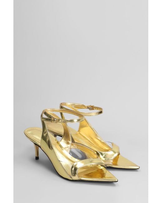 SCHUTZ SHOES Metallic Sandals