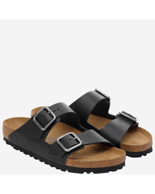 Birkenstock Black Sandals Arizona Leather Slippers