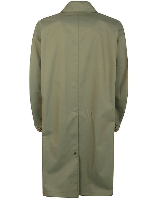 Comme des Garçons Green Trench Coat With Lining for men