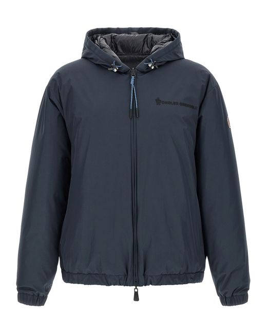 Moncler Blue Berguns Reversible Jacket for men