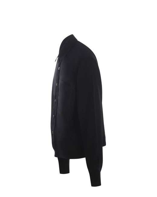 Costumein Black Shirt Jerome Made Of Fresh Wool for men