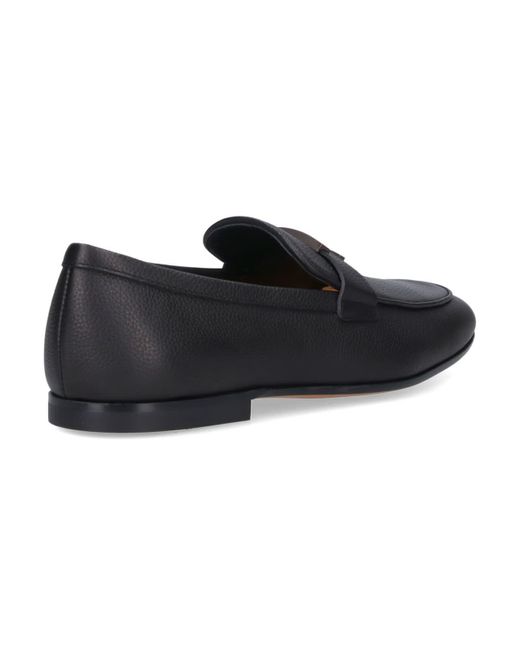 Tod's Black Flat Shoes for men