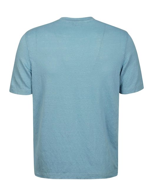 FILIPPO DE LAURENTIIS Blue Tshirt Ss for men