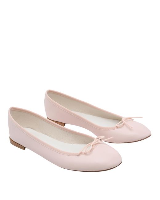Repetto Pink Flat Shoes Calf Leather /Leather Sole