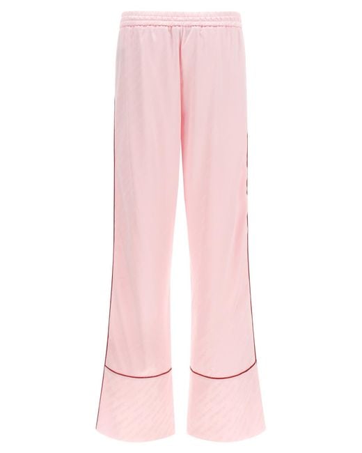 Off-White c/o Virgil Abloh Pink 'Jacquard Satin Pajama' Pants