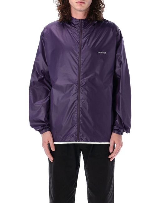 Gramicci Purple Packable Windbreaker Jacket for men