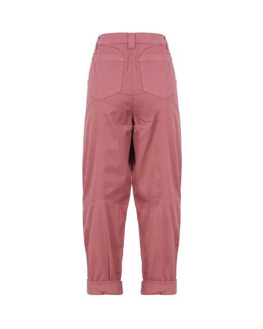 Pinko Red Carrot-fit Trousers