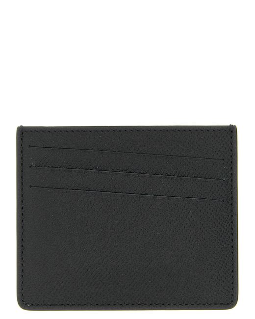 Maison Margiela Black 'Stitching' Card Holder for men