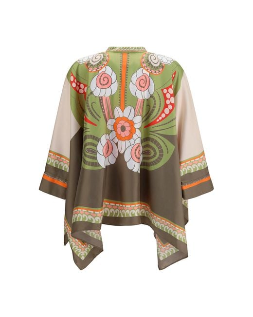 LaDoubleJ White Shirt Printed Silk Scarf