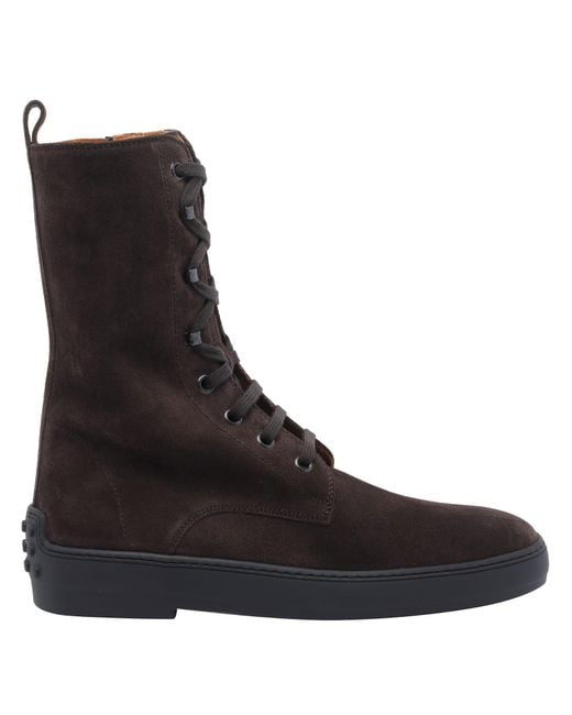 Tod's Brown Winter Gommino Booties
