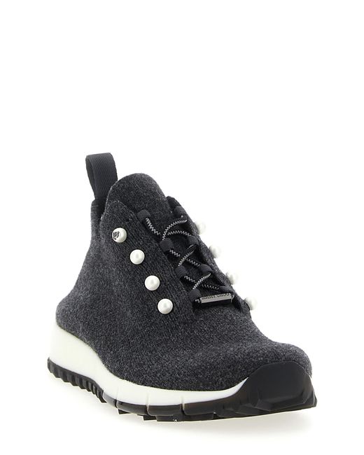 Jimmy Choo Black Veles Sneakers