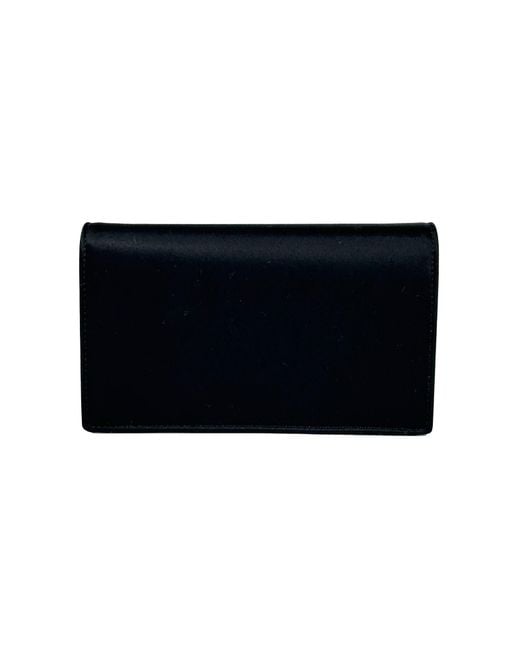 Versace Blue Mini Chain Black Crossbody Wallet Bag