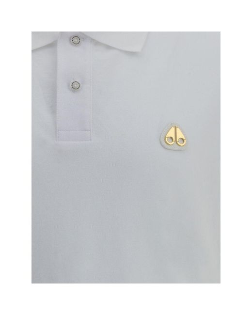 Moose Knuckles Gray Everett Gold Polo Shirt for men