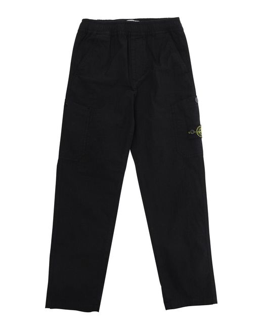 Stone Island Black Trousers Cotton for men
