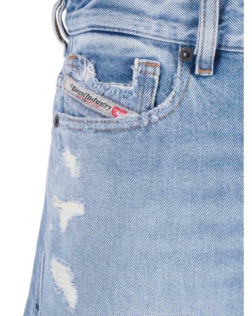 DIESEL Blue Short Pants Cotton Bermuda
