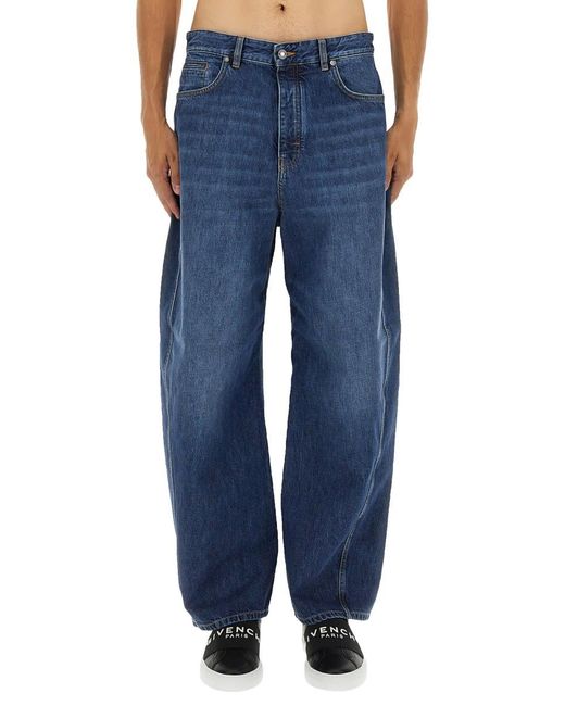 Givenchy Blue Washed Out Denim Jeans for men