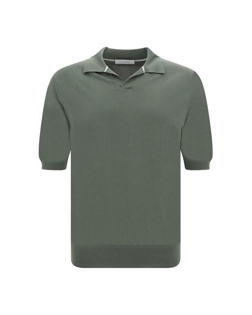 Cruciani Green Polo Shirt for men