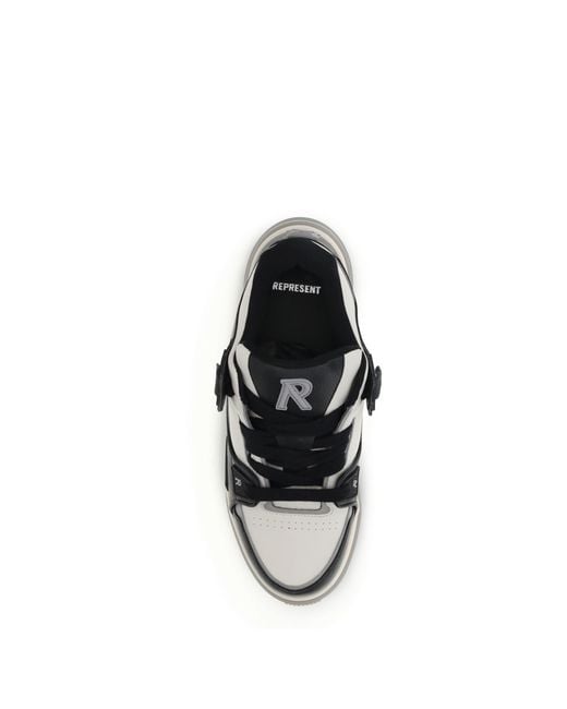 Represent White Studio Sneakers Upper Calf Leather Bos Taurus Trainers for men