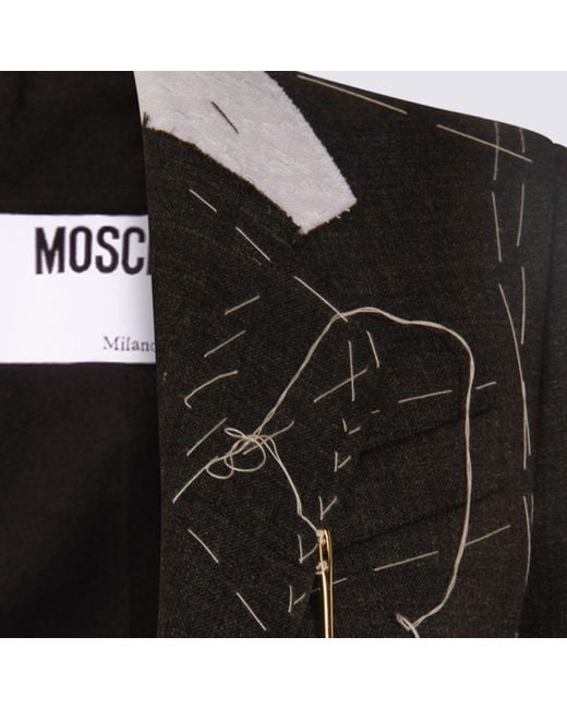 Moschino Black Wool Blazer