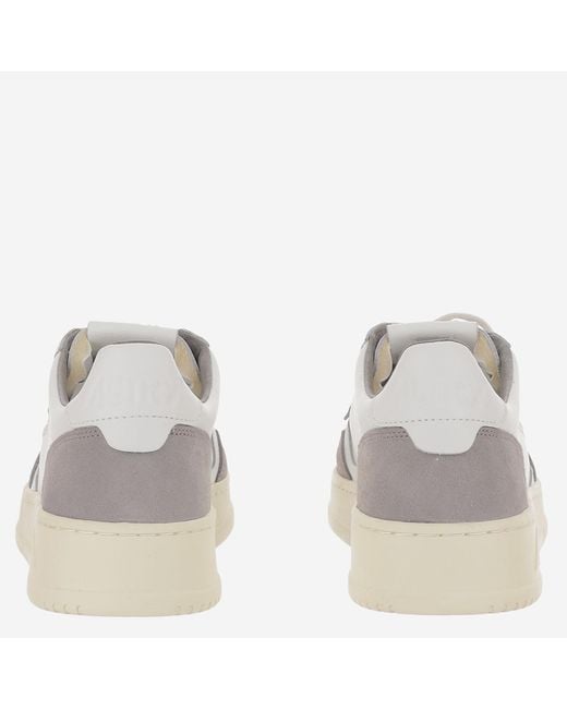 Autry White Low-Top Leather Sneakers Trainers for men