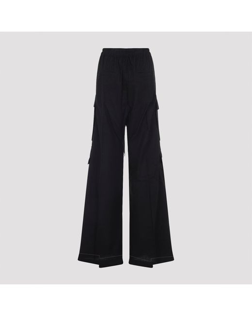 Rick Owens Black Cargobelas Pants