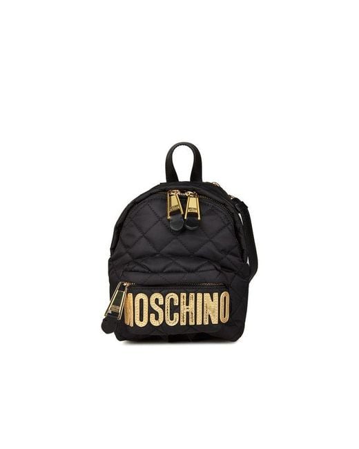 Moschino Black Backpack Polyamide Bags Backpacks