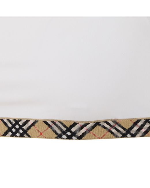 Burberry White Top Polyamide