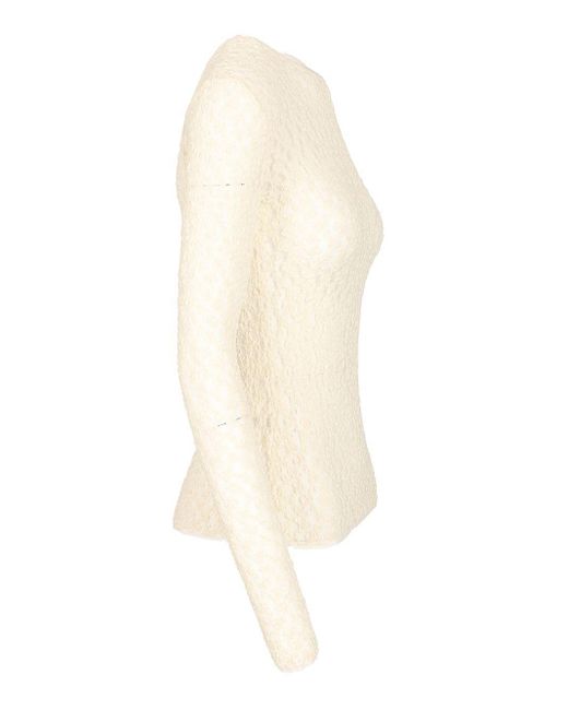 Isabel Marant White Gaelle Long-Sleeved Top
