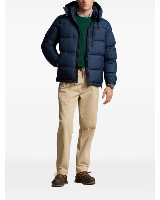 Polo Ralph Lauren Blue Down Jacket Gorham Polyester Padded for men