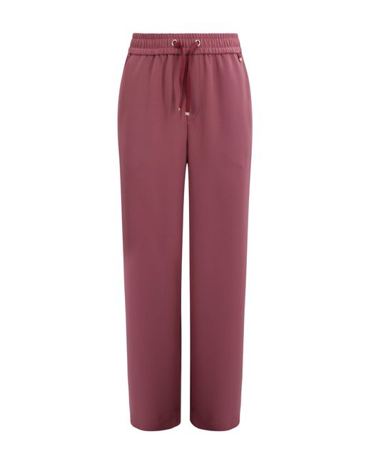 Herno Red Trousers Polyester