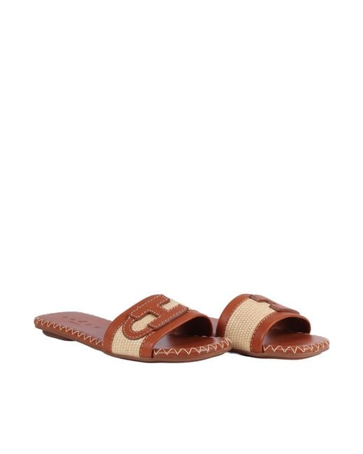 Hogan Brown H685 Slippers Ciabattina