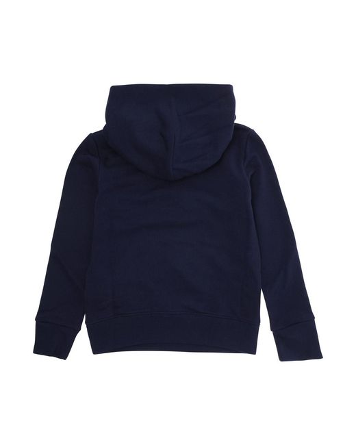 Gucci Blue Sweatshirt With Logo Lettering Cotton Hoods & Sweatshirts for men