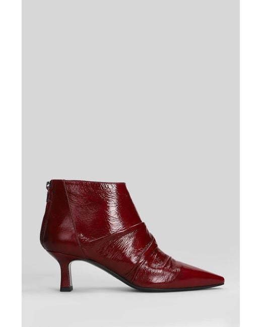The Seller Red High Heels Ankle Boots