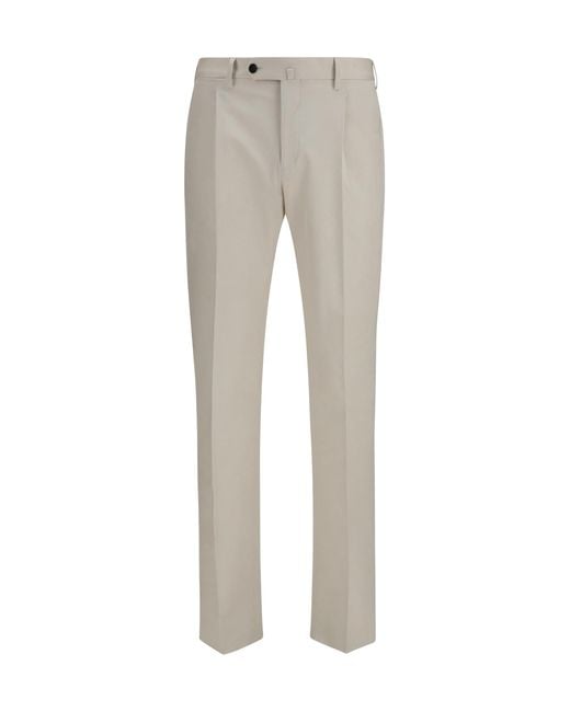 Germano Gray Tailored Pants Wool Merino Ovis Aries for men