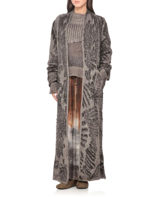 Avant Toi Gray Cashmere And Silk Sweater